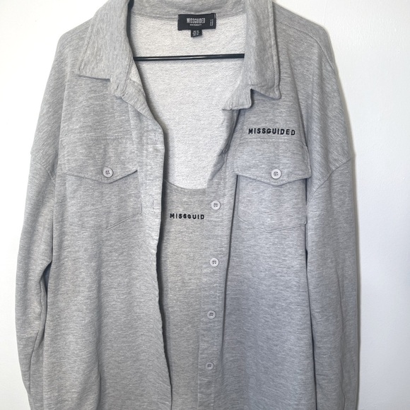 Missguided 2pcs Maternity Button Cardigan‎ Top And Sleeveless Bodycon Dress​​ - Picture 4 of 5